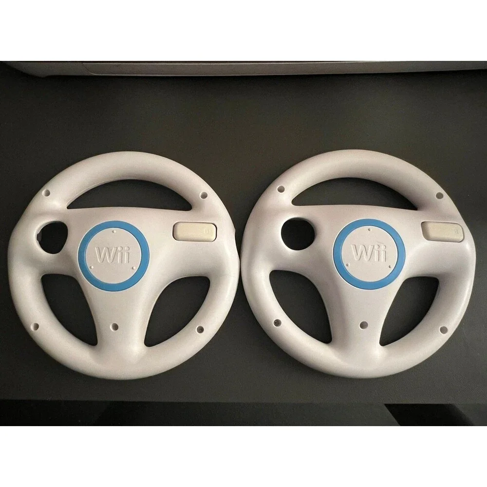 2 Pack Mario Kart Racing Steering Wheel for Nintendo Wii Remote Game Controller
